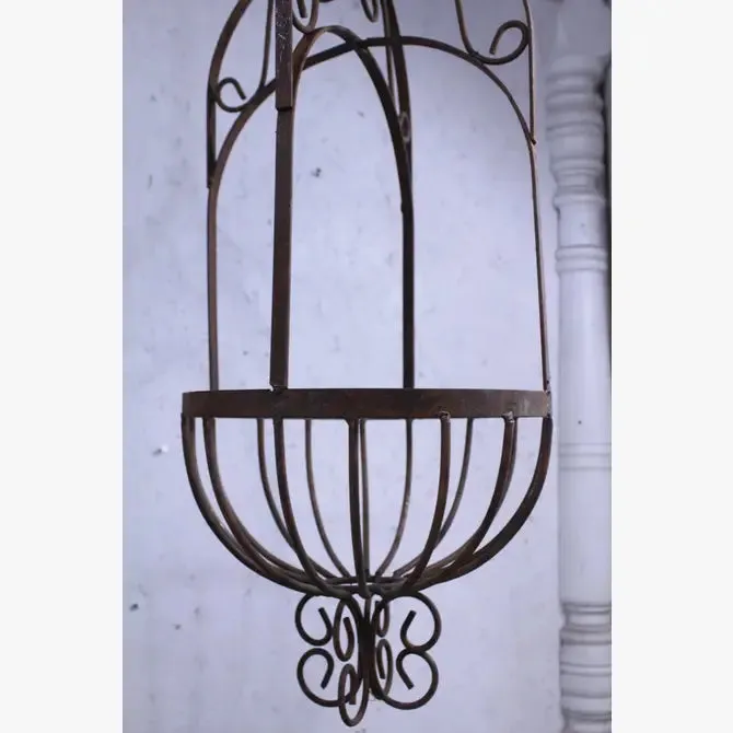 Solid Steel Victorian Hanging Basket