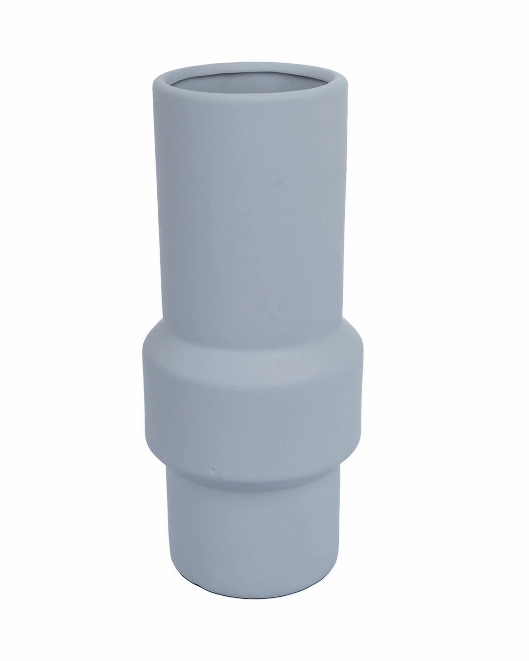 Solid Vase, Grey, Ceramic