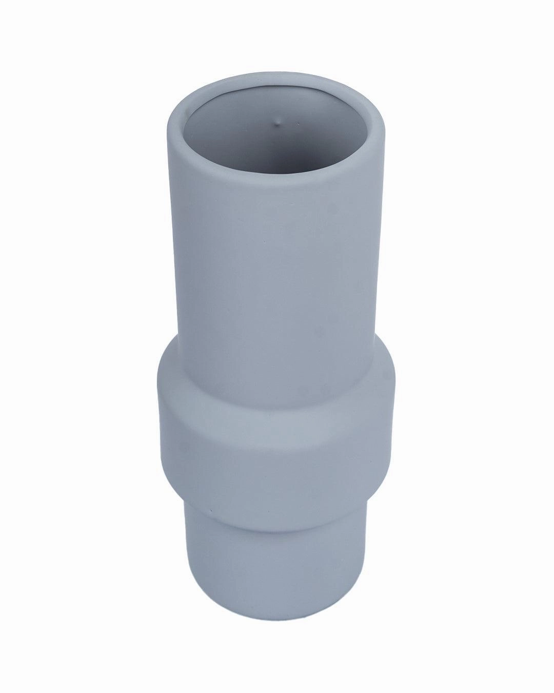 Solid Vase, Grey, Ceramic
