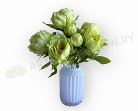 SP0013LGRE Peony Ranunculus Bunch 45cm Light Green outdoor greenery  
