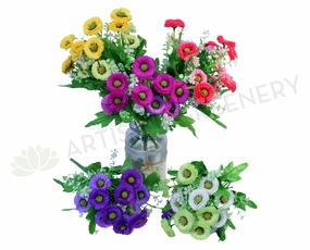 SP0039 Aster Bunch 31cm 5 Colours xl flower pot  