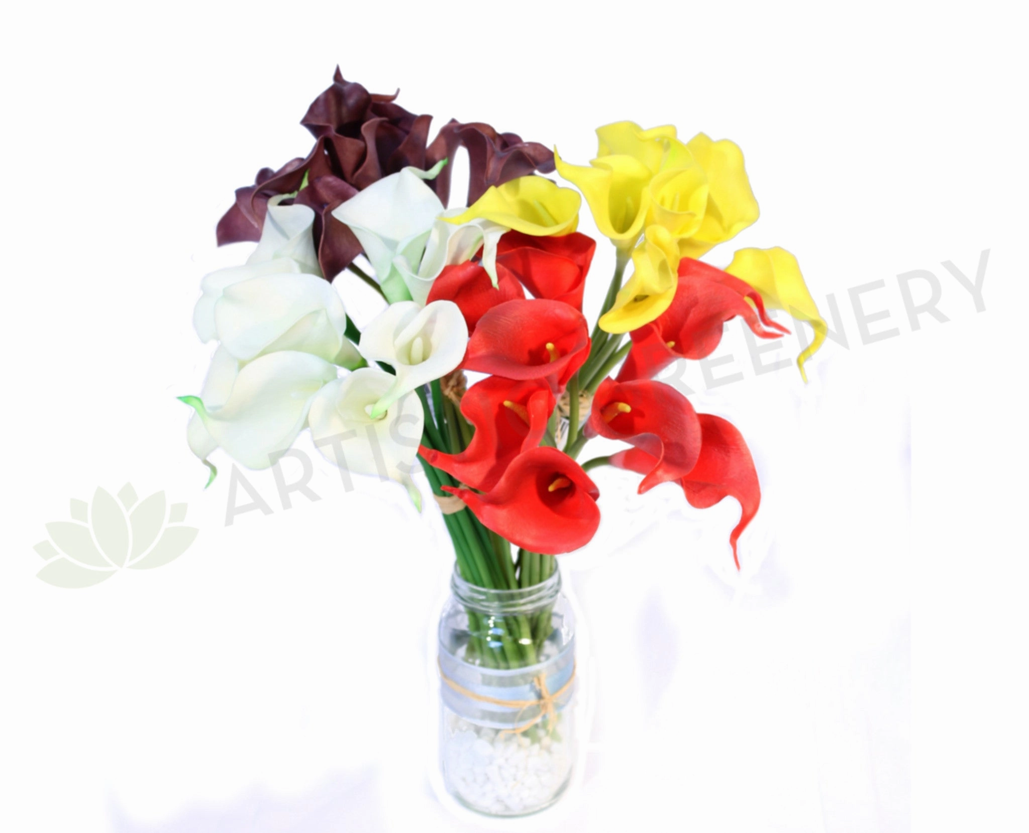 SP0065 Arum Lily / Calla Lily Bunch Real Touch 36cm 4 Colours outdoor greenery  