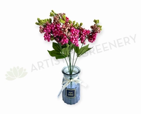 SP0094 Small Berries Bunch 40cm Pink xl flower pot  