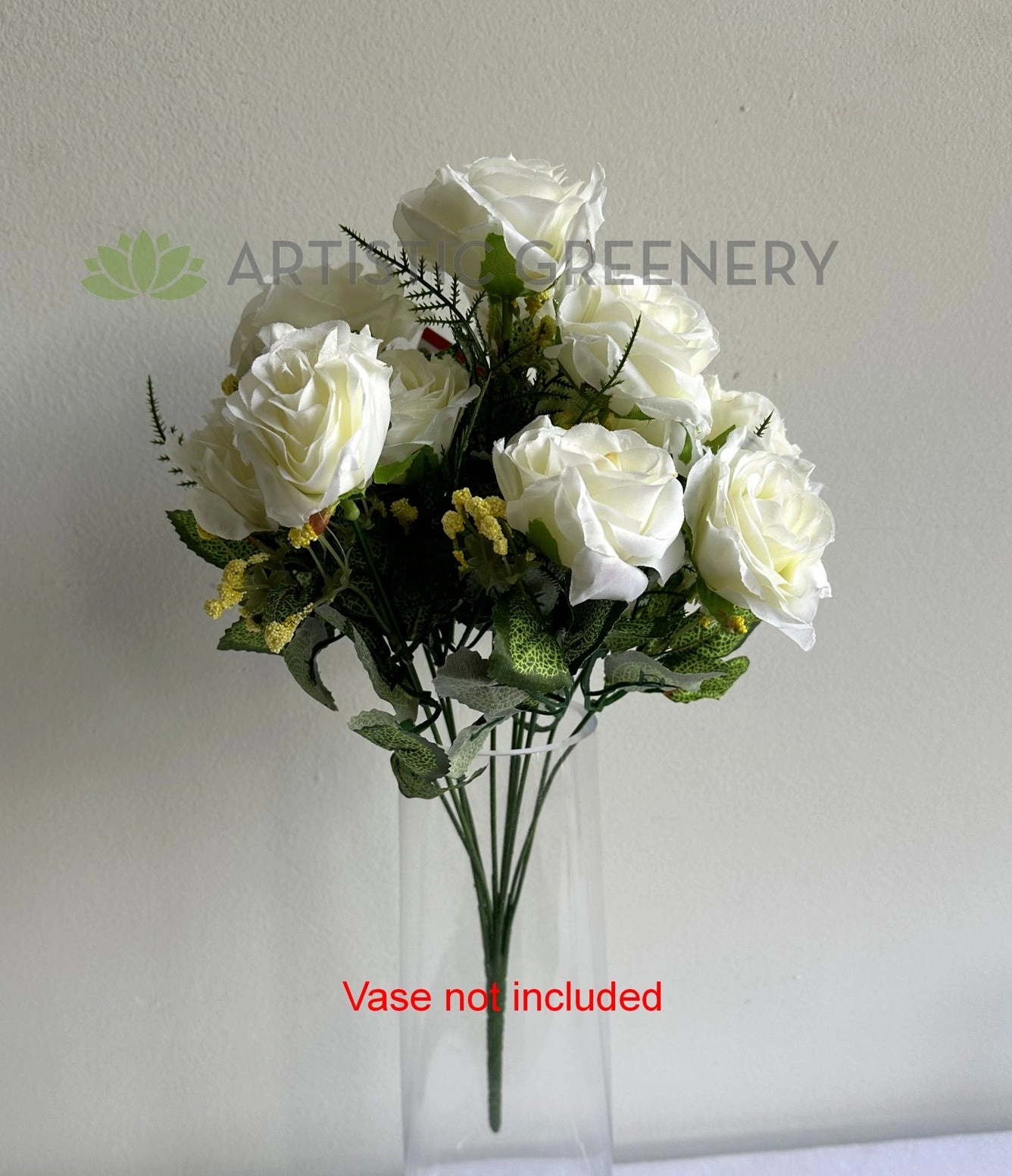 SP0104-11 Rose Bunch 40cm White