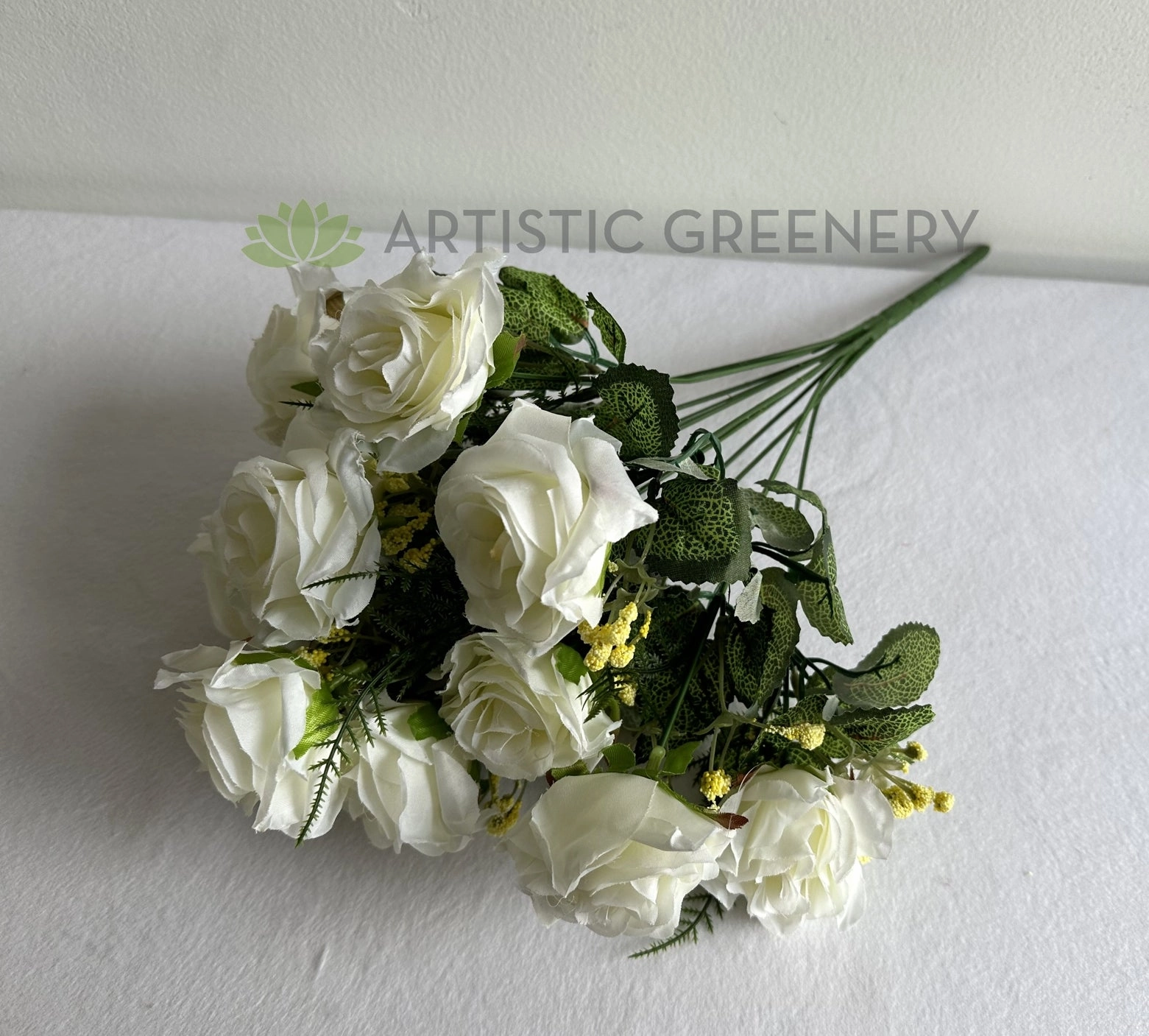 SP0104-11 Rose Bunch 40cm White