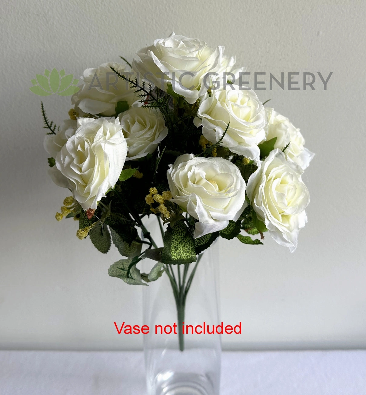 SP0104-11 Rose Bunch 40cm White
