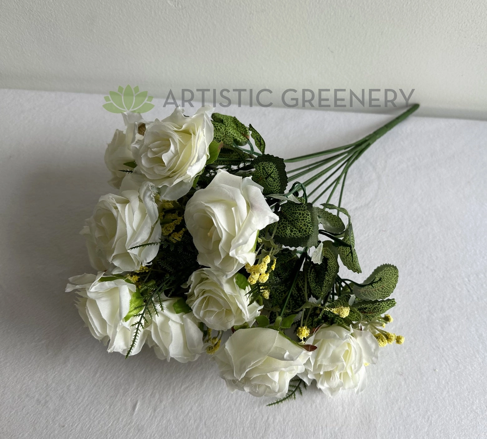 SP0104-11 Rose Bunch 40cm White