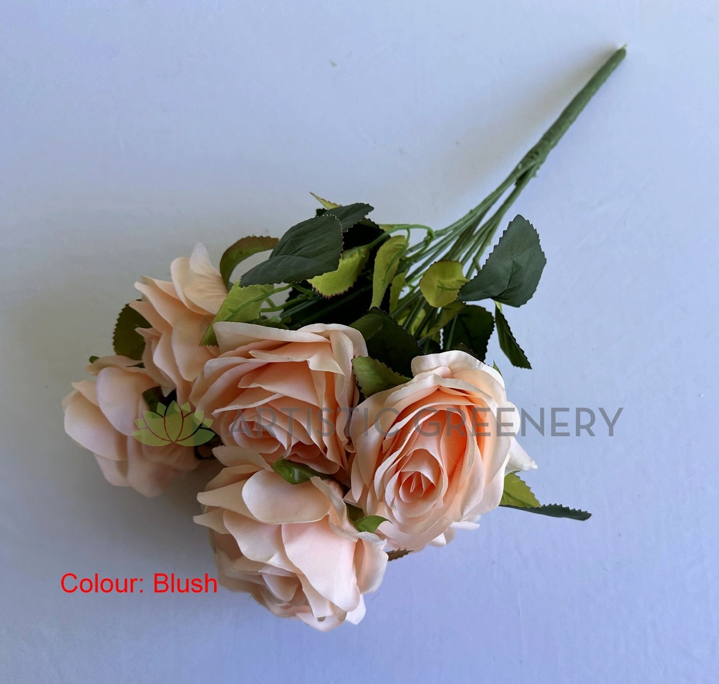 SP0110 Rose Bunch 43cm Blush / Pink