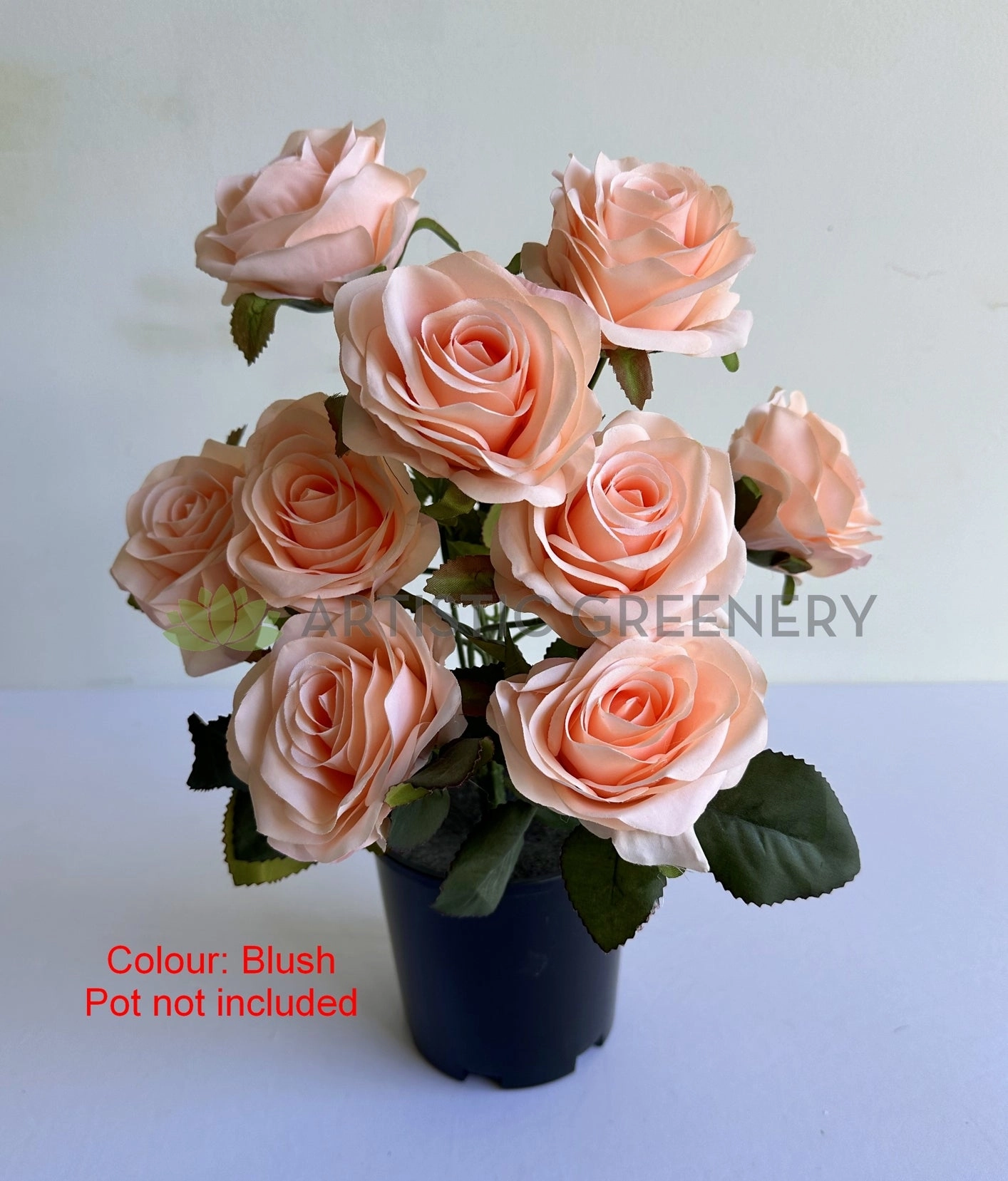 SP0110 Rose Bunch 43cm Blush / Pink