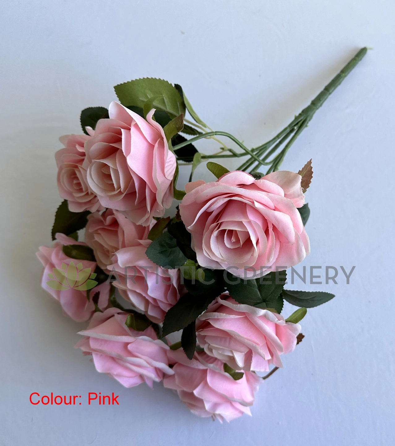 SP0110 Rose Bunch 43cm Blush / Pink