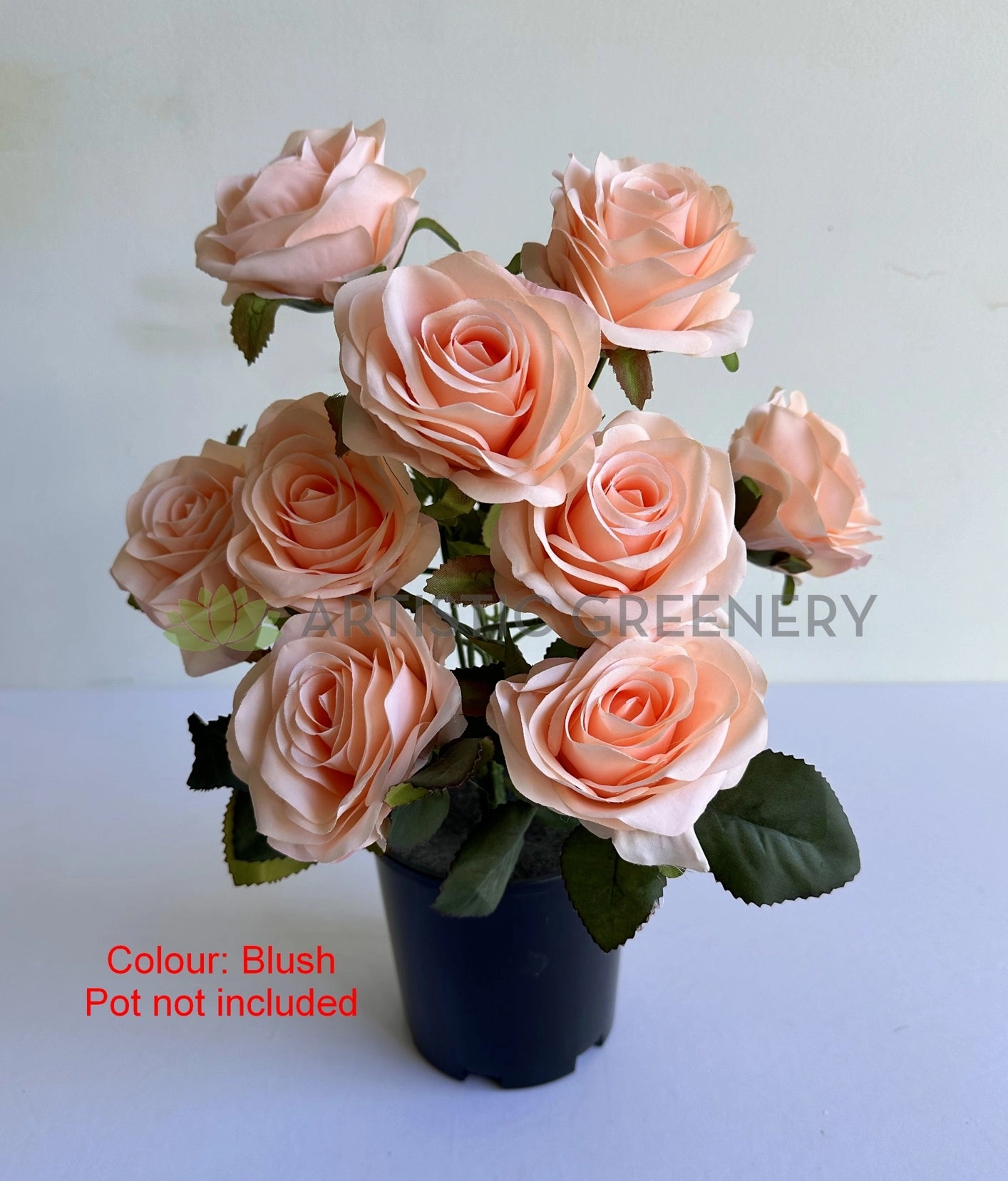 SP0110 Rose Bunch 43cm Blush / Pink