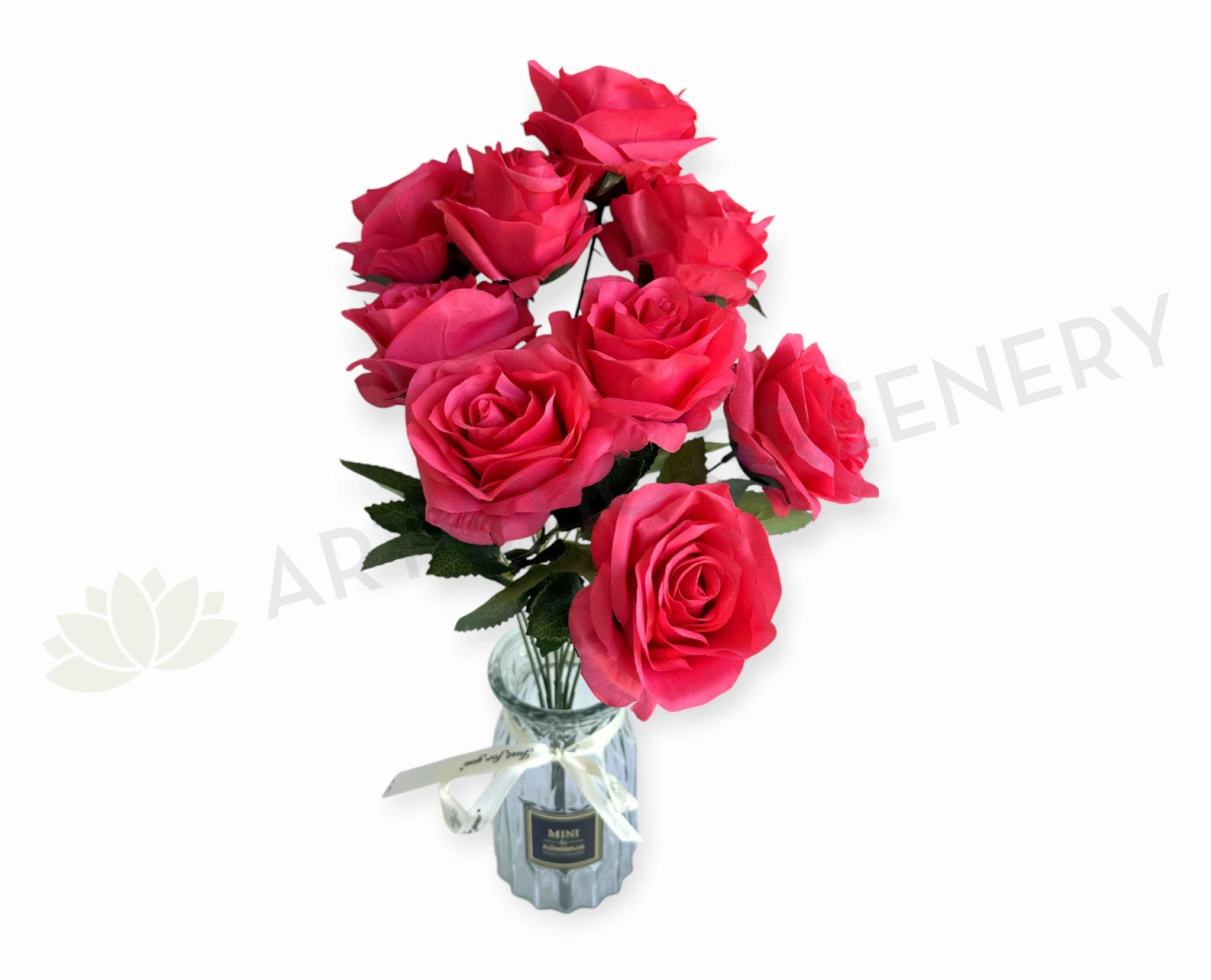 SP0110 Rose Bunch 43cm Watermelon outdoor greenery  