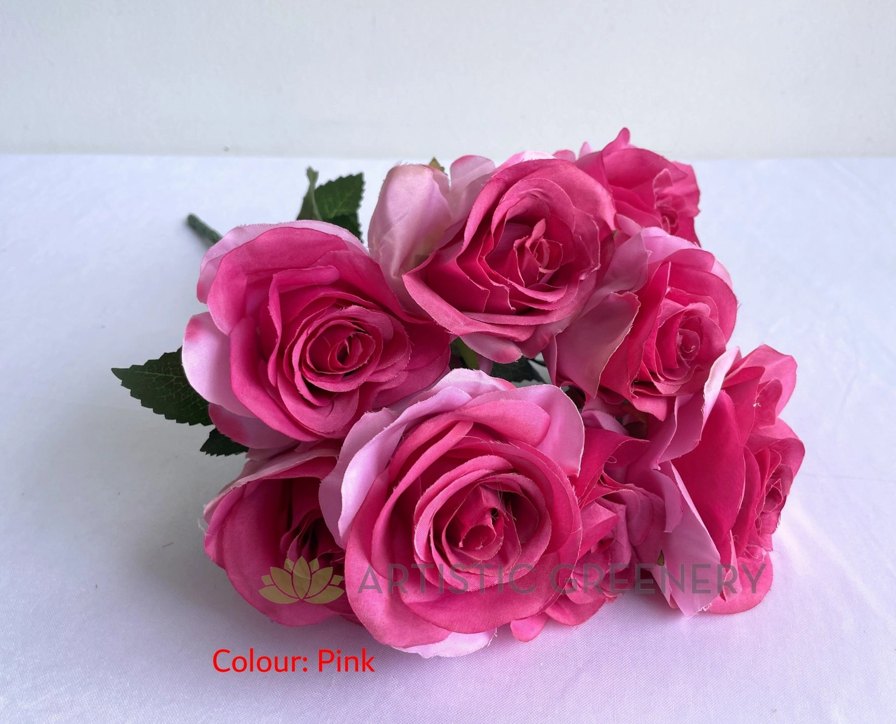 SP0110 Rose Bunch 46cm Pink / Blue / Yellow / White