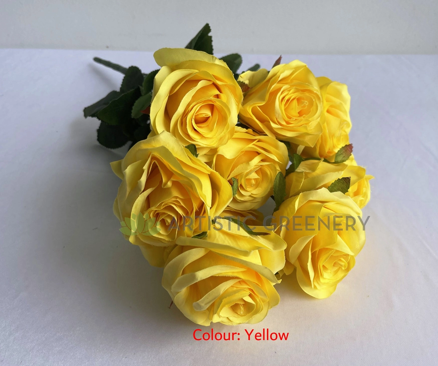 SP0110 Rose Bunch 46cm Pink / Blue / Yellow / White