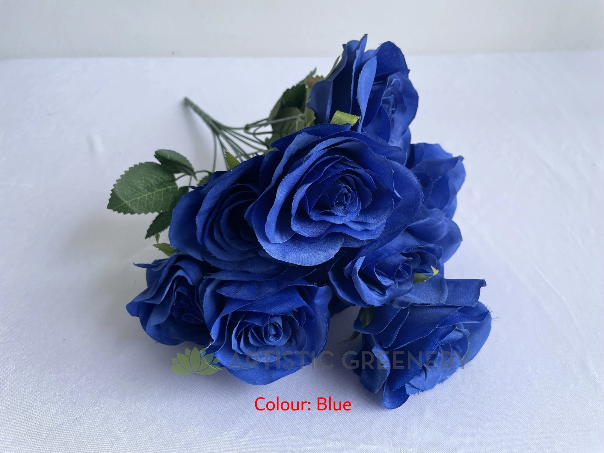 SP0110 Rose Bunch 46cm Pink / Blue / Yellow / White
