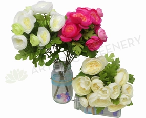 SP0128 Ranunculus Bunch 33cm 5 Colours outdoor greenery  