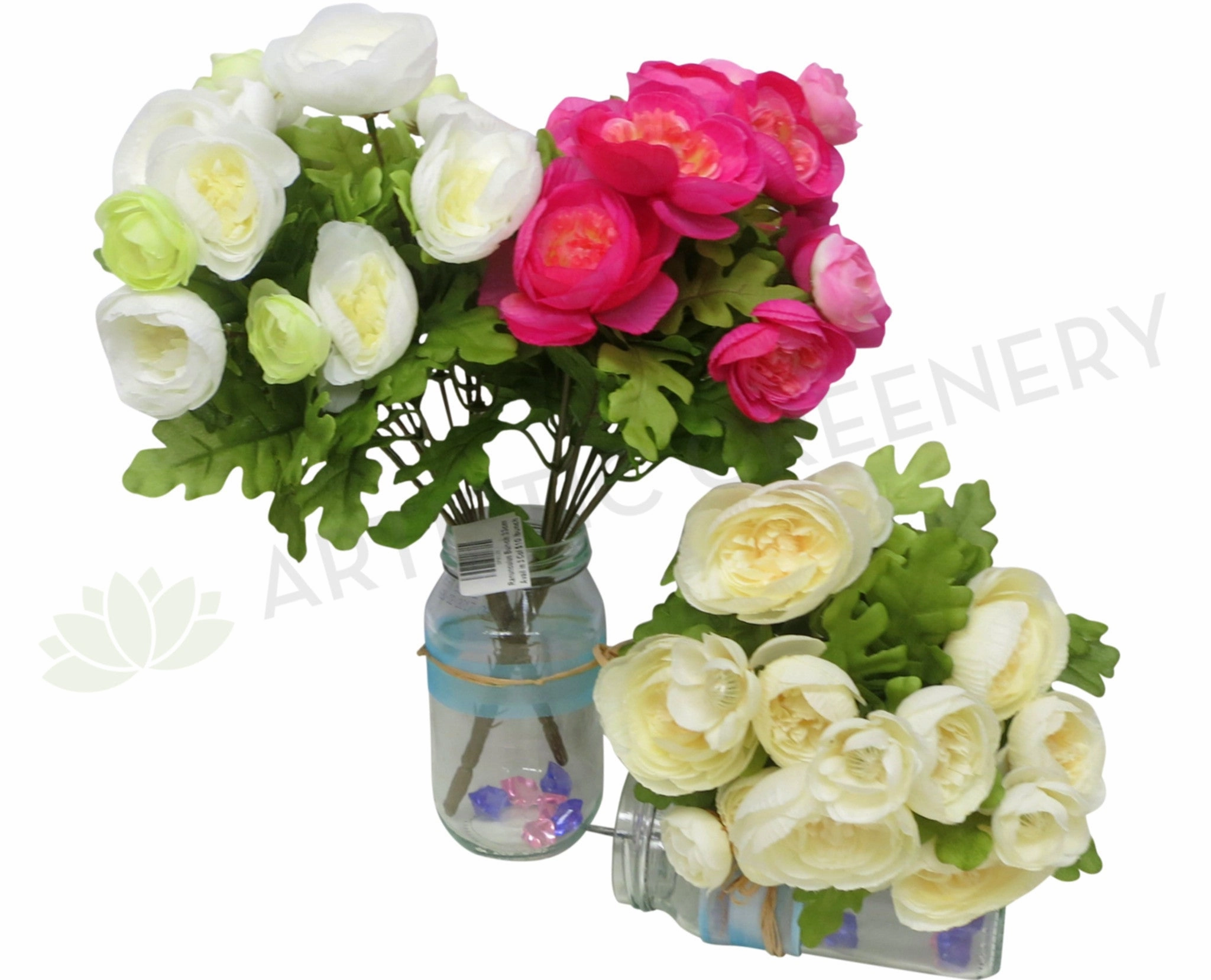 SP0128 Ranunculus Bunch 33cm 5 Colours indoor houseplants  