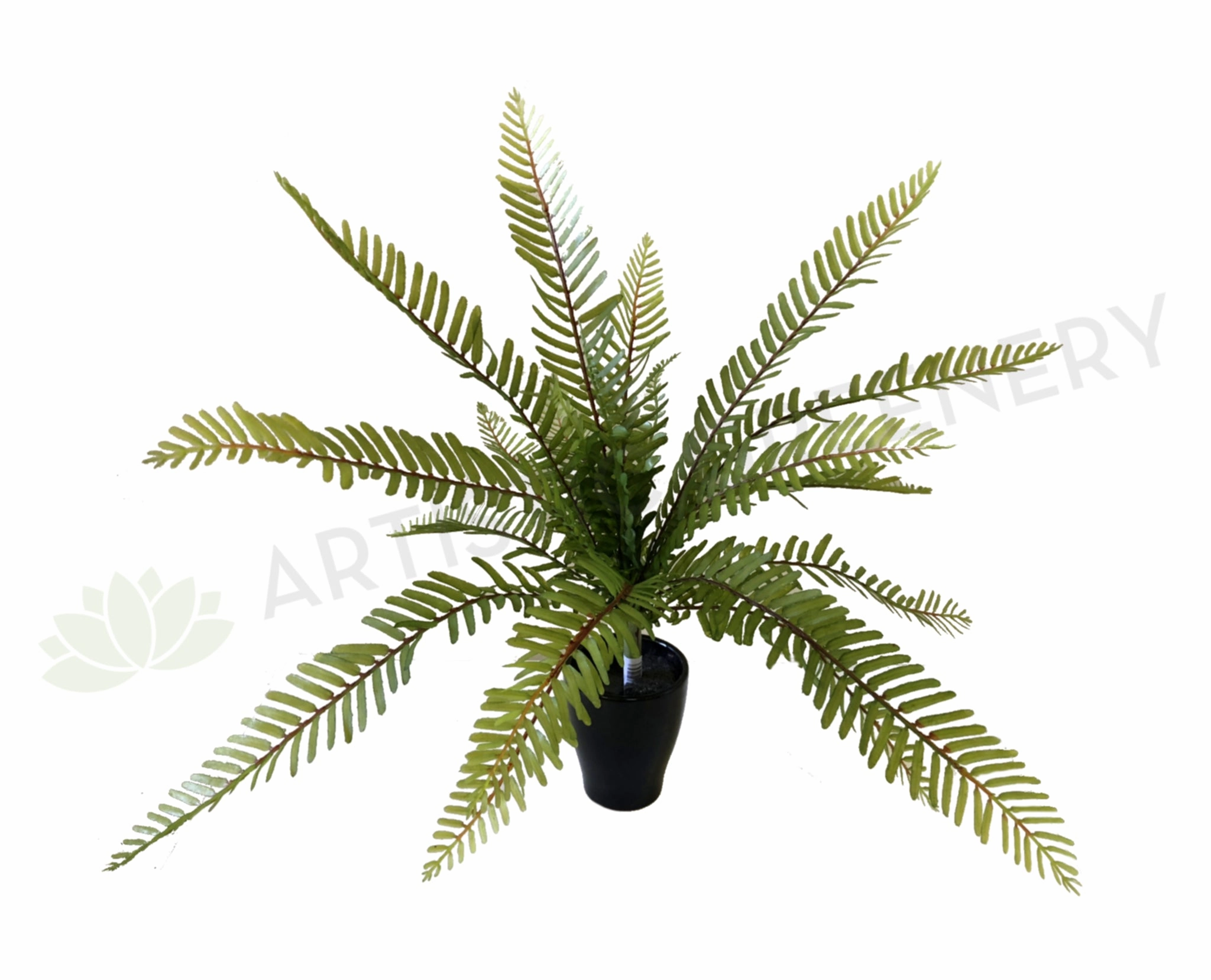SP0174 Small Boston Fern 35cm Ultra Realistic indoor plant stand  