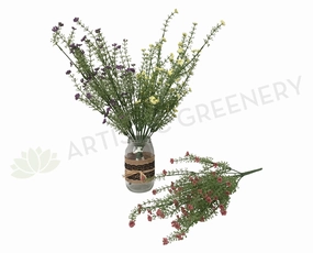 SP0191 Flowering Greenery Bunch 50cm 4 Colours xl flower pot  