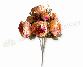 SP0193 Peony Bunch with Gold Trims 49cm Pink indoor houseplants  