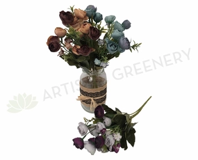 SP0194 European Style Rose Bunch 28cm 4 Colours indoor houseplants  