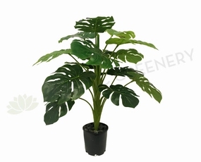 SP0218 Monstera Plant / Split Philo Plant Real Touch Leaves 70cm Tall indoor plant stand  