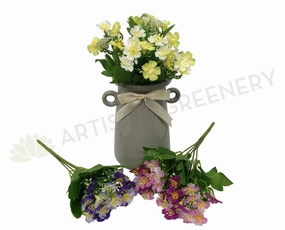SP0255 Violet Flower Bunch 27cm Pink / Yellow / Purple indoor houseplants  