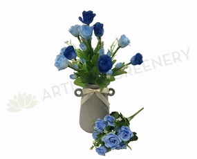 SP0257 & SP0258 Blue Rose Bunch With Greenery 2 Styles indoor houseplants  