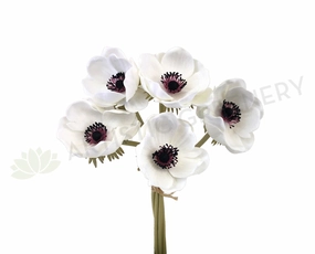 SP0262 Anemone Bunch 32cm White indoor houseplants  