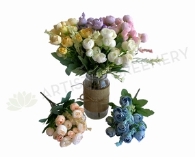 SP0282N Small Ranunculus 29cm (Pastel Colours) 6 Colours indoor houseplants  