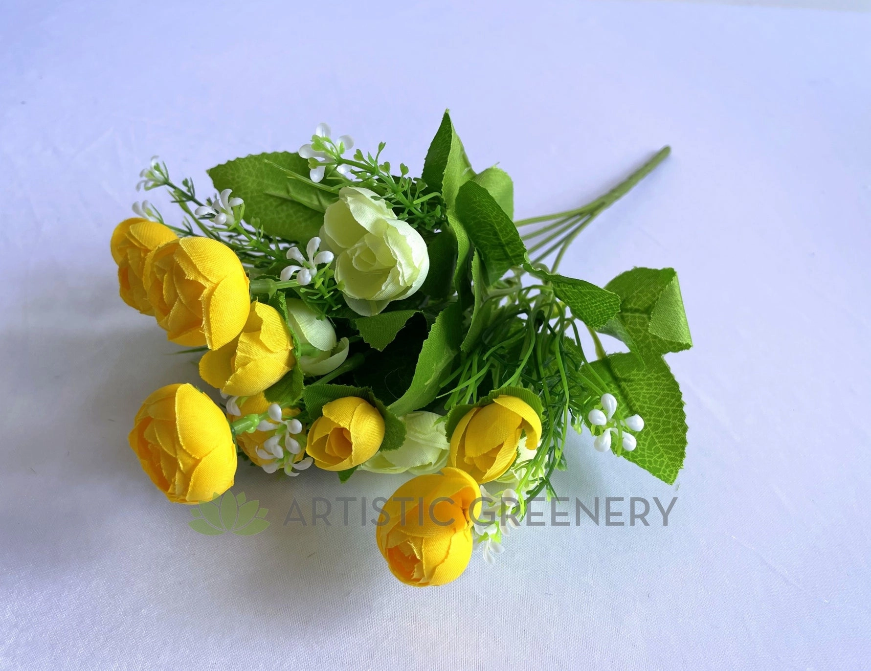 SP0282Y Small Ranunculus Bunch 31cm Yellow