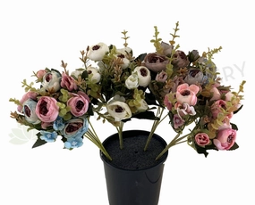 SP0289N Small Ranunculus / Buttercup Bunch 30cm 4 Styles indoor houseplants  