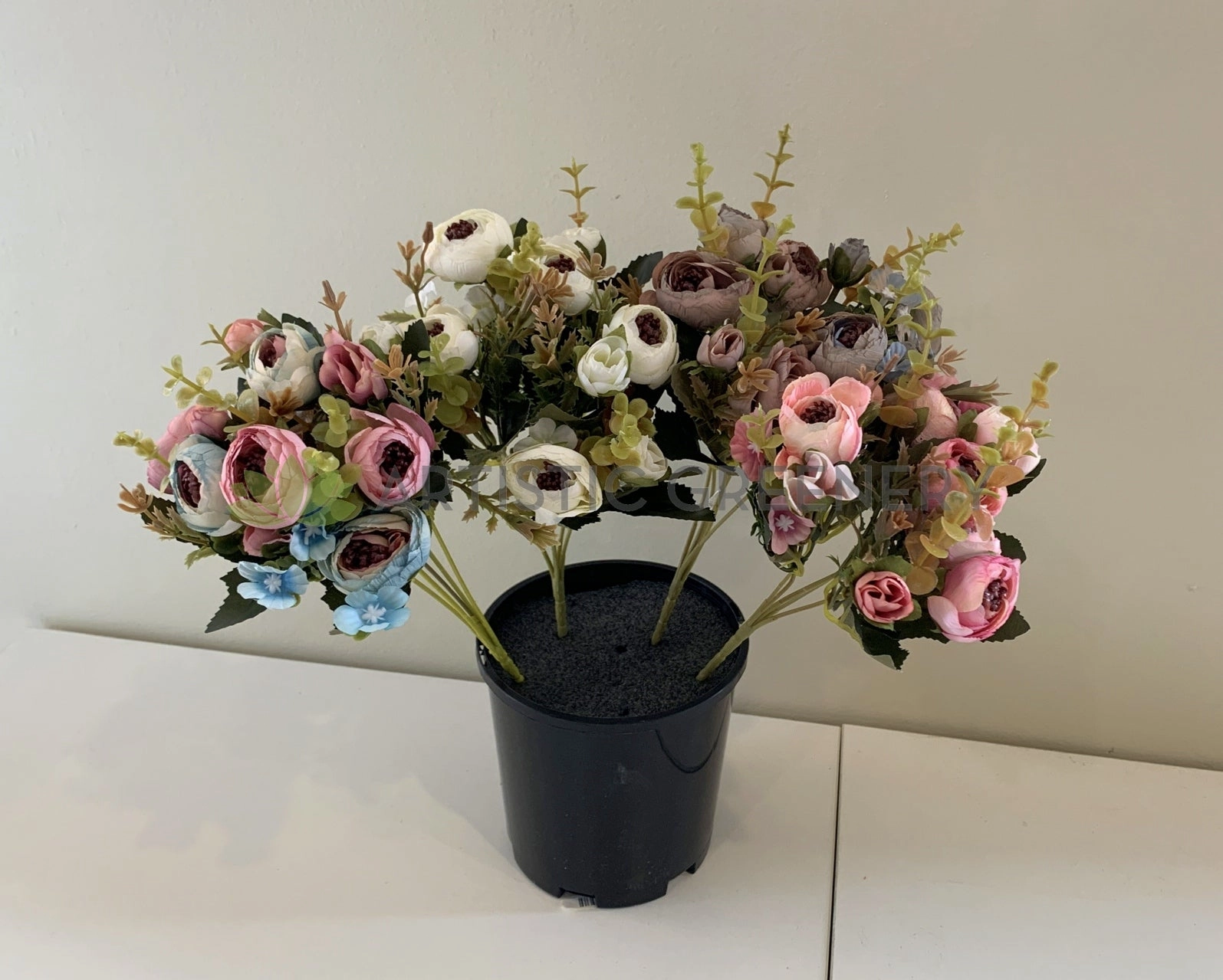 SP0289N Small Ranunculus / Buttercup Bunch 30cm 4 Styles