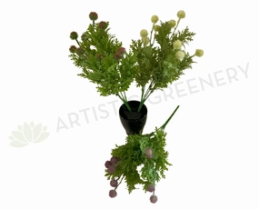 SP0299 Seedded Dusty Miller Bush 36cm 3 Styles indoor plant stand  