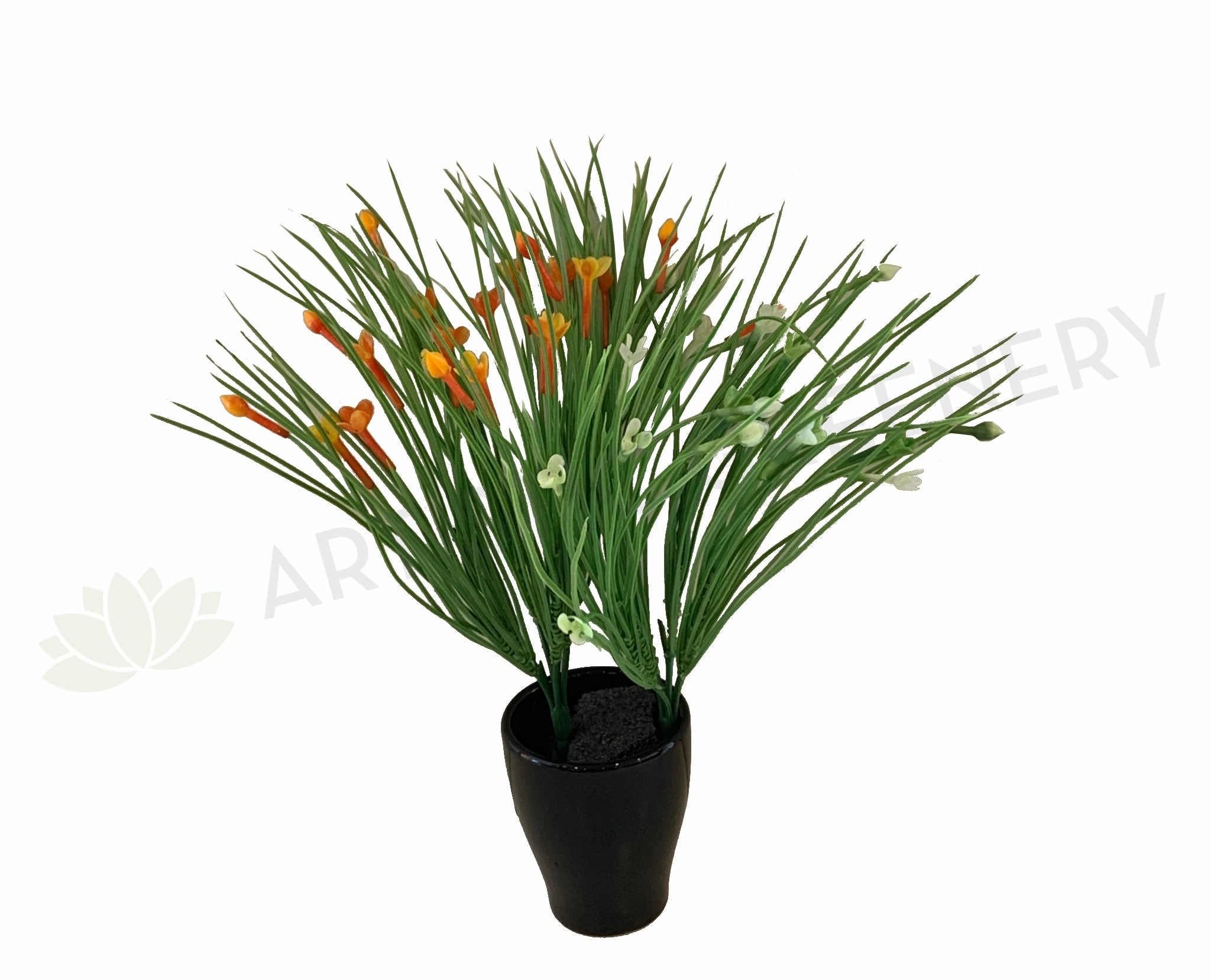SP0317 Flowering Greenery 31vm Orange / White xl flower pot  
