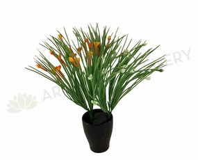 SP0317 Flowering Greenery 31vm Orange / White xl flower pot  
