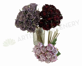 SP0319 Deluxe Rose Bunch 28cm 3 Colours indoor houseplants  