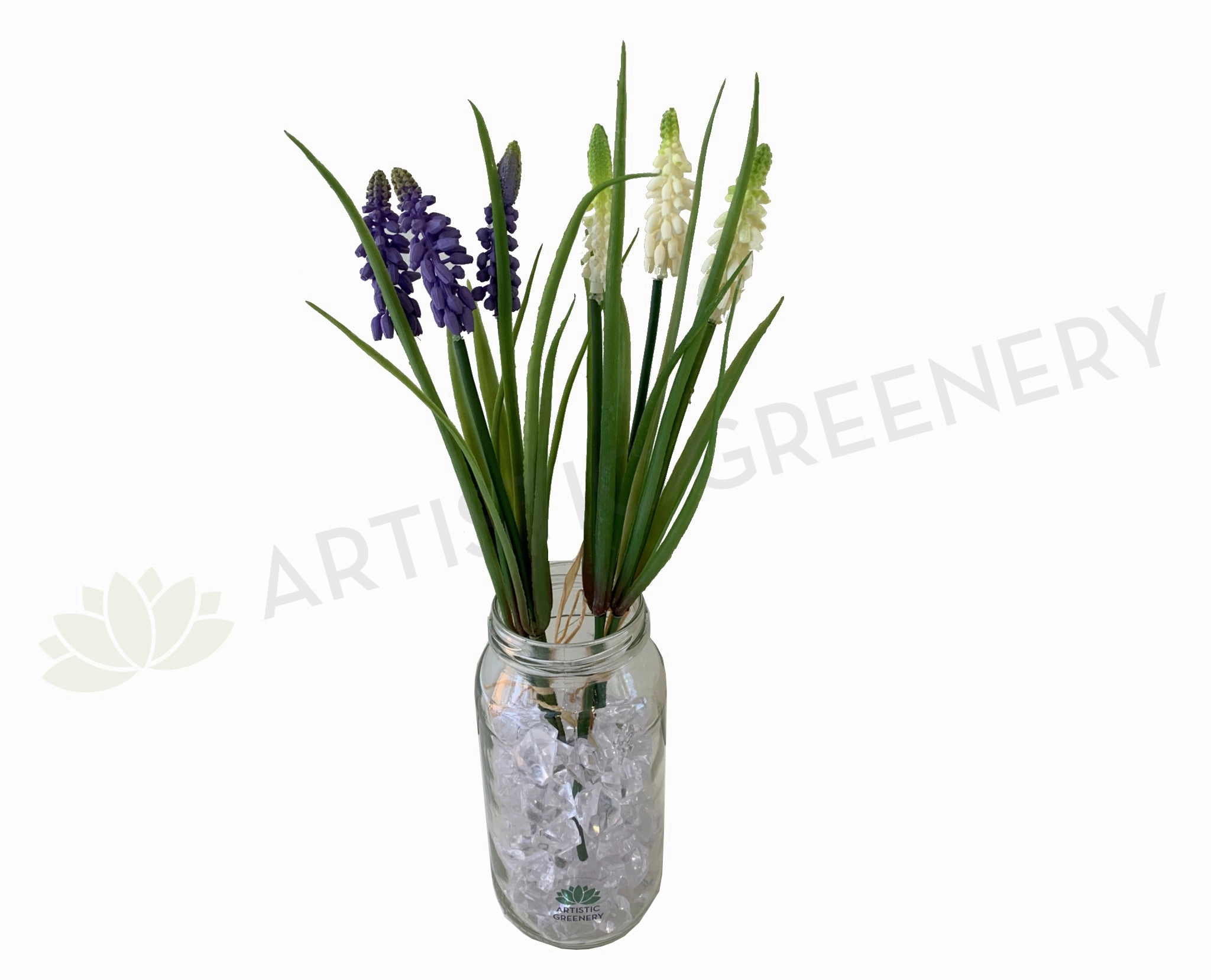 SP0320 Muscari 29cm Purple & White indoor houseplants  