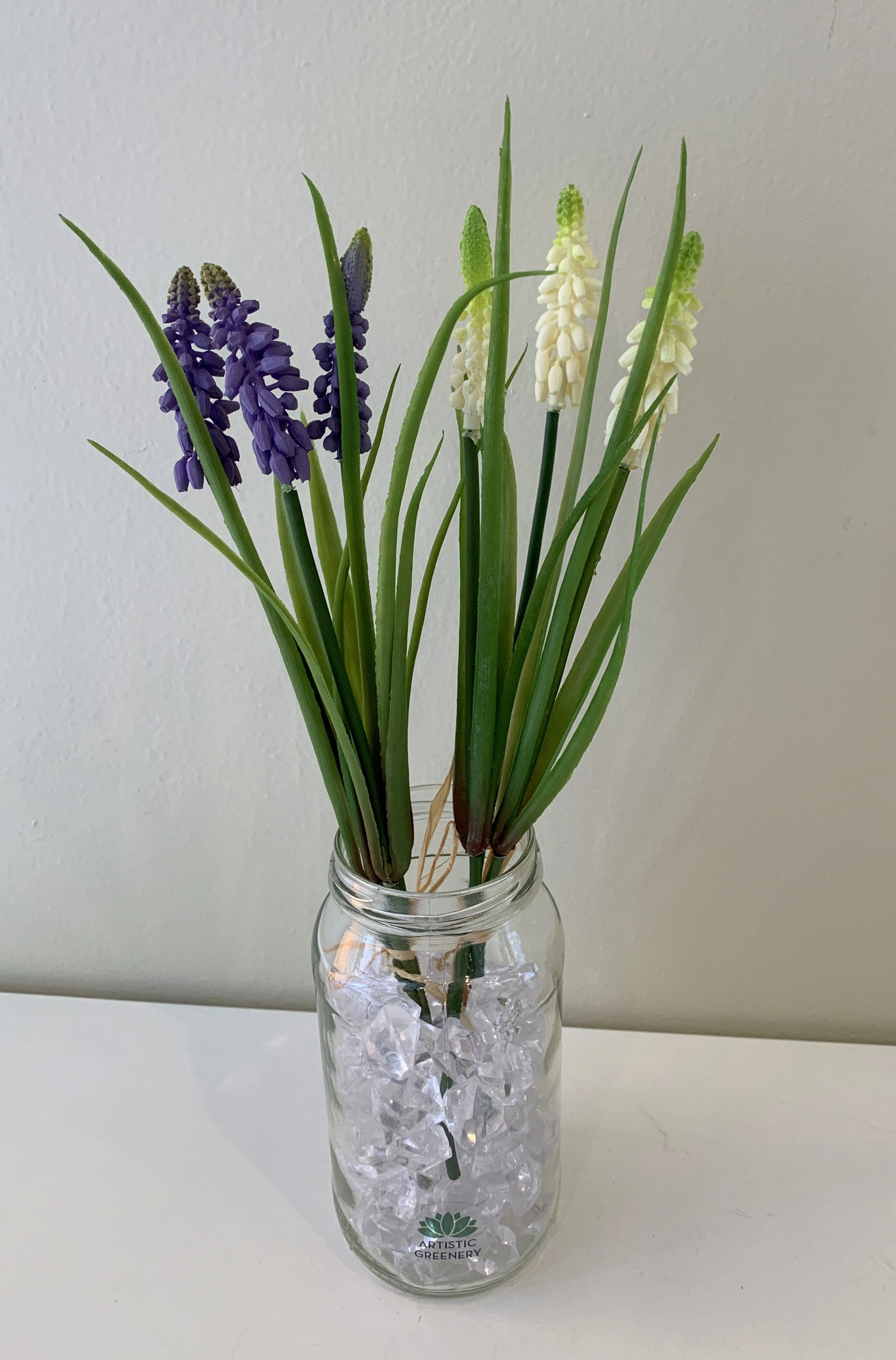 SP0320 Muscari 29cm Purple & White