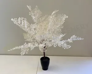 SP0325 Maidenhair Fern Leave Bunch 50cm Cream dried green plant  