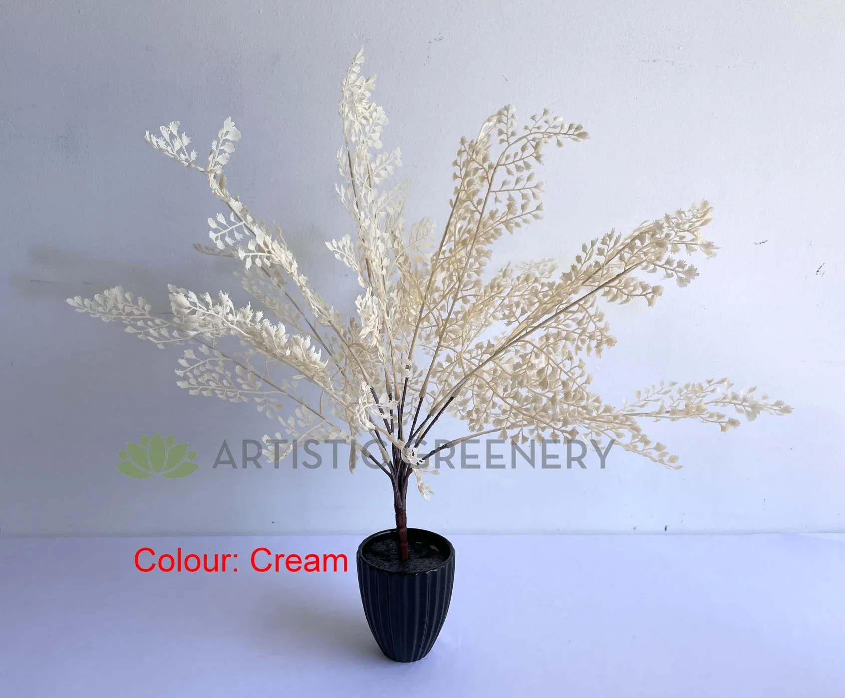 SP0325 Maidenhair Fern Leave Bunch 50cm Cream