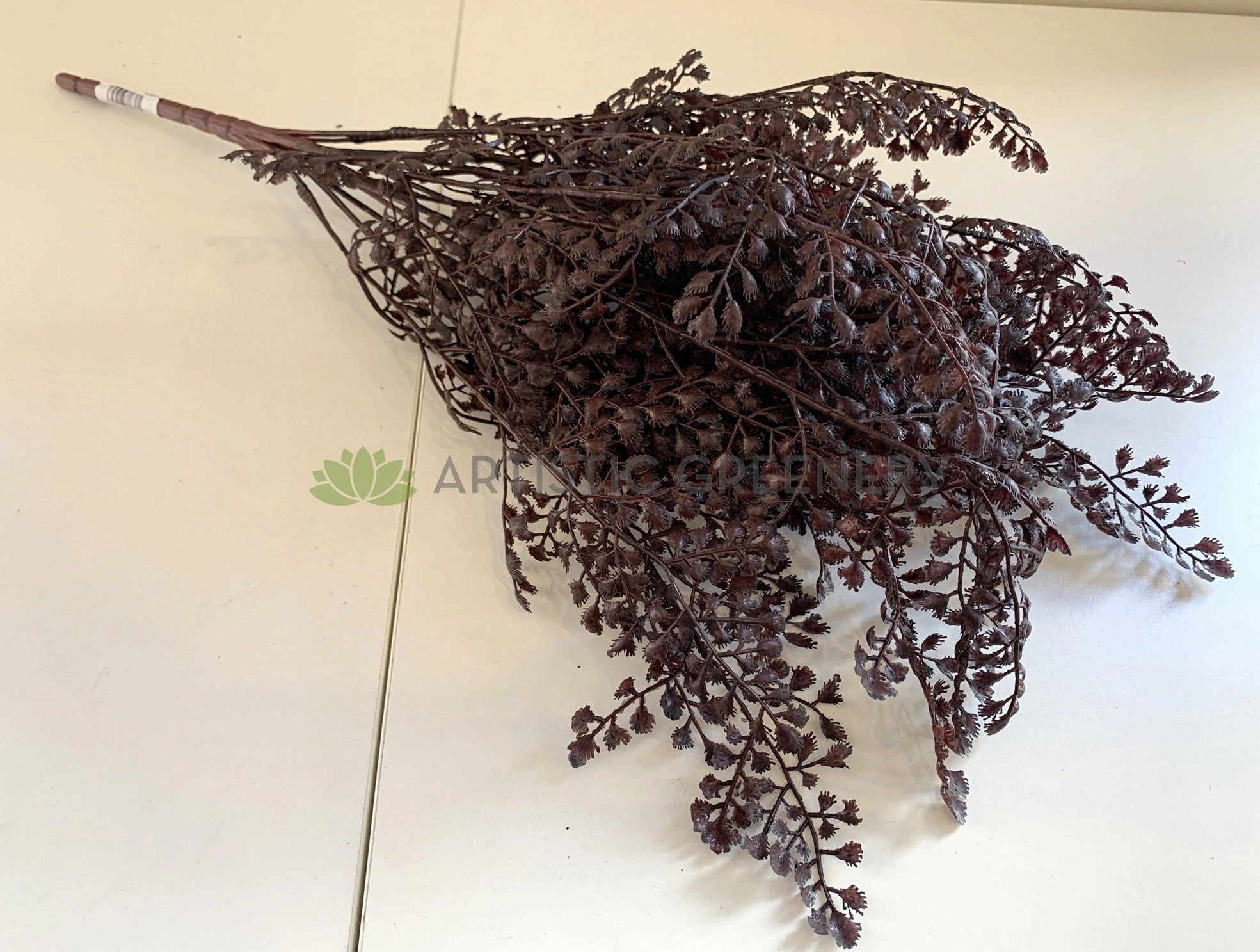 SP0325 Maidenhair Fern Leave Bunch 50cm Brown / Red /  Orange