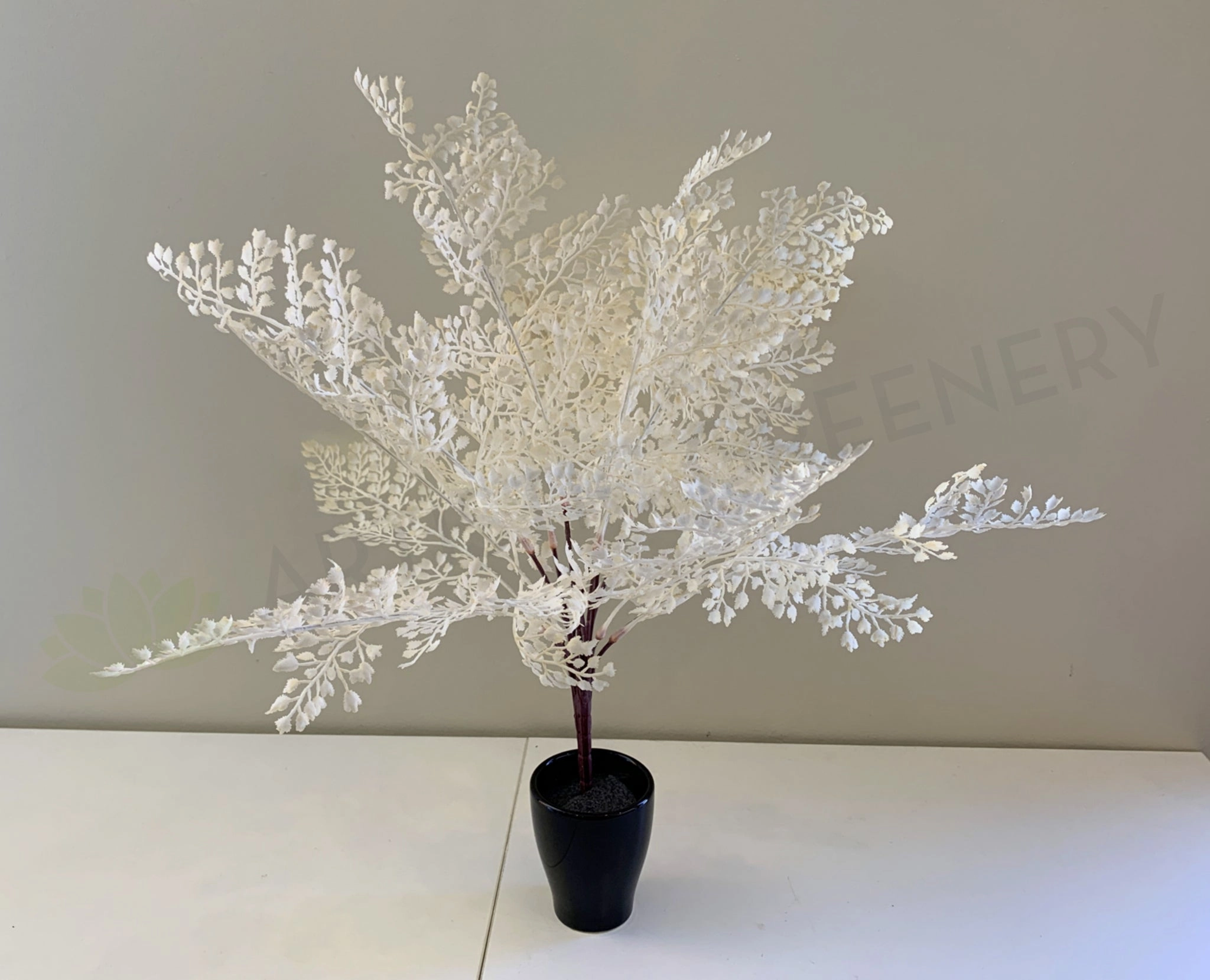 SP0325 Maidenhair Fern Leave Bunch 50cm Cream indoor plant stand  