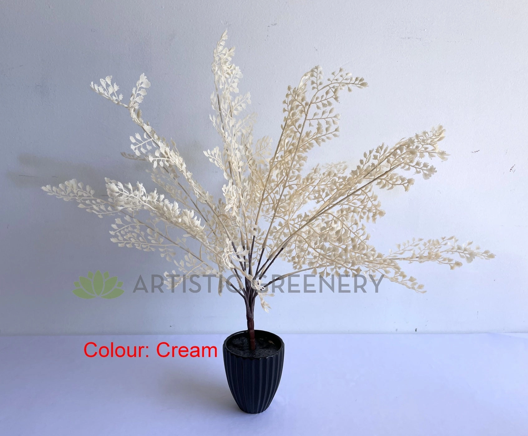 SP0325 Maidenhair Fern Leave Bunch 50cm Cream