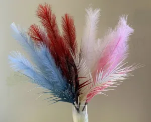 SP0327 Coloured Pampas Grass Bunch 71cm 4 Colours dried green plant  