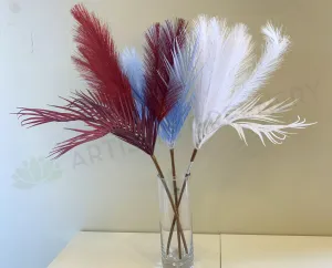 SP0327NEW Coloured Pampas Grass Bunch 77cm 3 Colours dried green plant  
