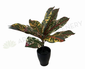 SP0339 Red Croton Plant 33cm indoor plant stand  
