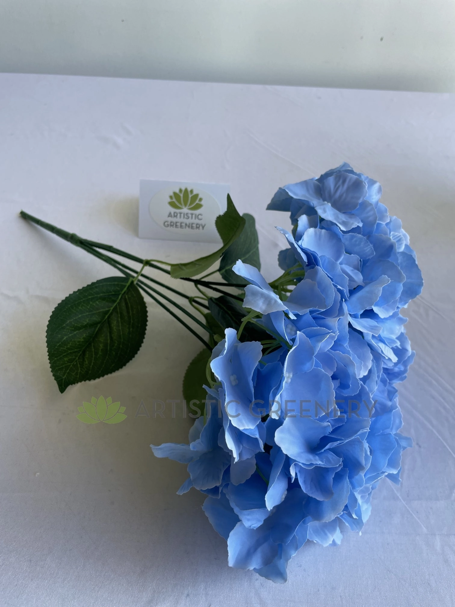 SP0340 Blue Hydrangea Bunch 44cm