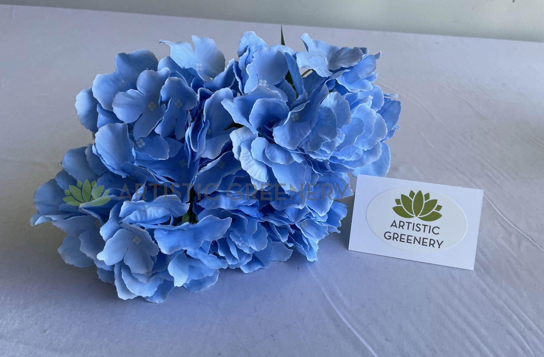 SP0340 Blue Hydrangea Bunch 44cm