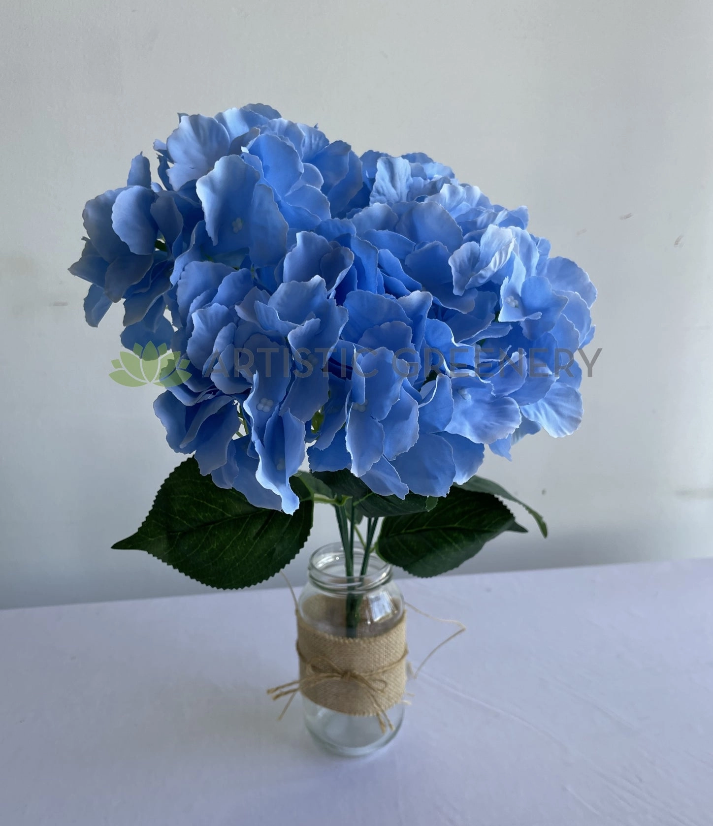 SP0340 Blue Hydrangea Bunch 44cm
